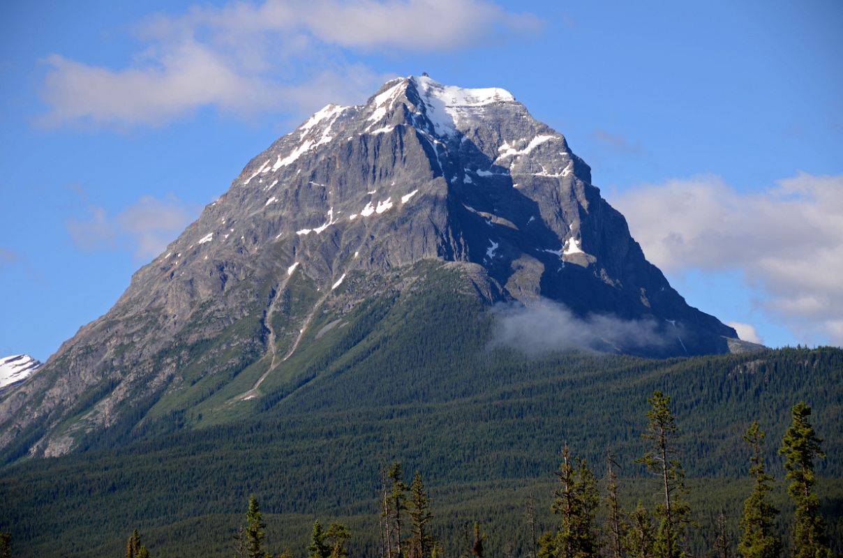 12 Geraldine Peak From Athabasca Falls On Icefields Parkway